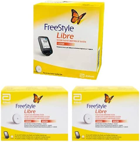Freestyle Libre. Sistema flash de monitoreo de glucosa (1 Lector + 2 Sensores)